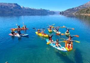 With LATITUR on Lago Traful, Neuquén, Argentina you can make Alquiler de Kayak Simple 1 hora en Lago Traful