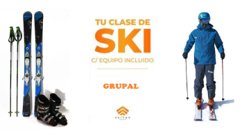 With LATITUR on Cerro Catedral you can make Clase Grupal Ski + Alquiler Equipo