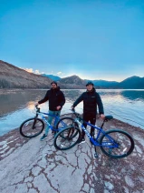 With LATITUR on Mendoza you can make Aventura en Cacheuta Bicicleta + Rapel o Arborismo