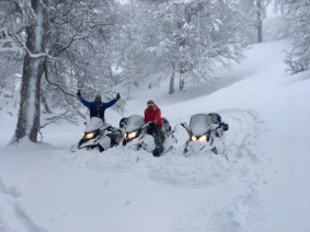 Moto de Nieve y almuerzo en Lago Hermoso Ski